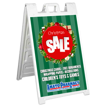 Sidewalk A-Frame includes 2 Full Color/2 Sided Signs (24"x36")