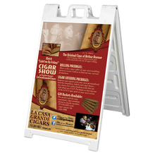 Sidewalk A-Frame includes 2 Full Color/2 Sided Signs (24"x36")