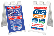 Sidewalk A-Frame includes 2 Full Color/2 Sided Signs (24"x36")